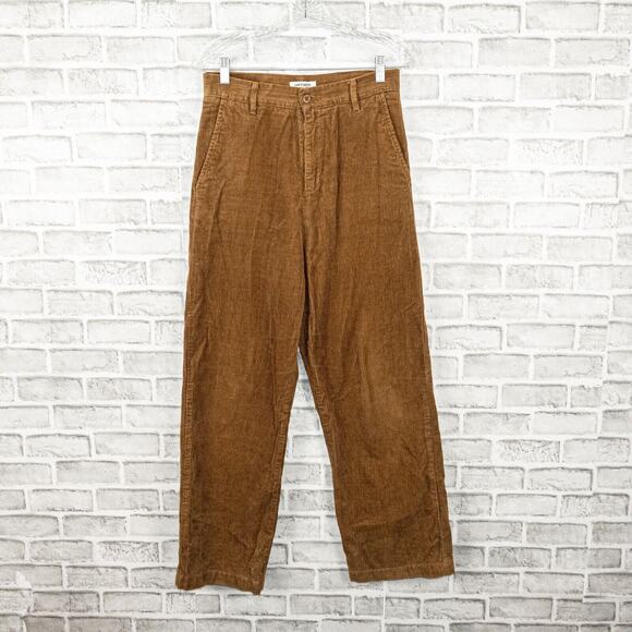 CARHARTT WIP CORDONY Pants Relax Straight Brown Corduroy Size 28 - Picture 1 of 9